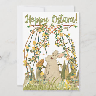 Carte de voeux Hoppy Ostara 🐇