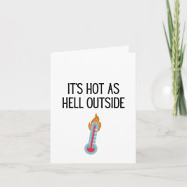 Carte de voeux HOT AS HELL