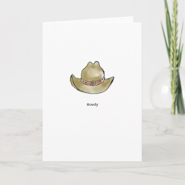 Carte de voeux Howdy (Devant)
