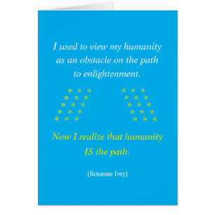 Carte de vœux Humanité est le chemin