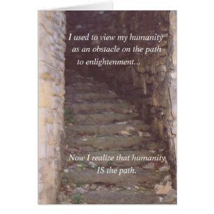 Carte de vœux Humanité est le chemin