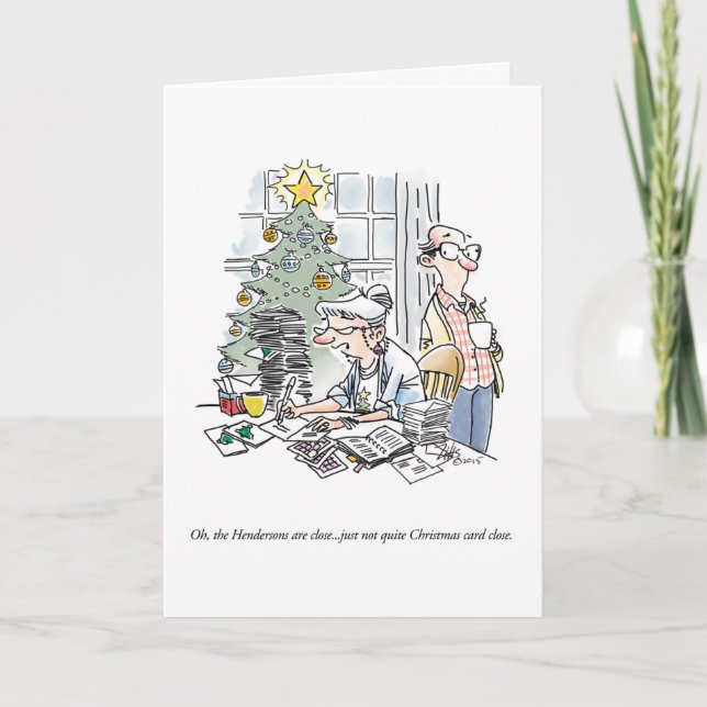 Carte de vœux humoristique de Noël (Devant)