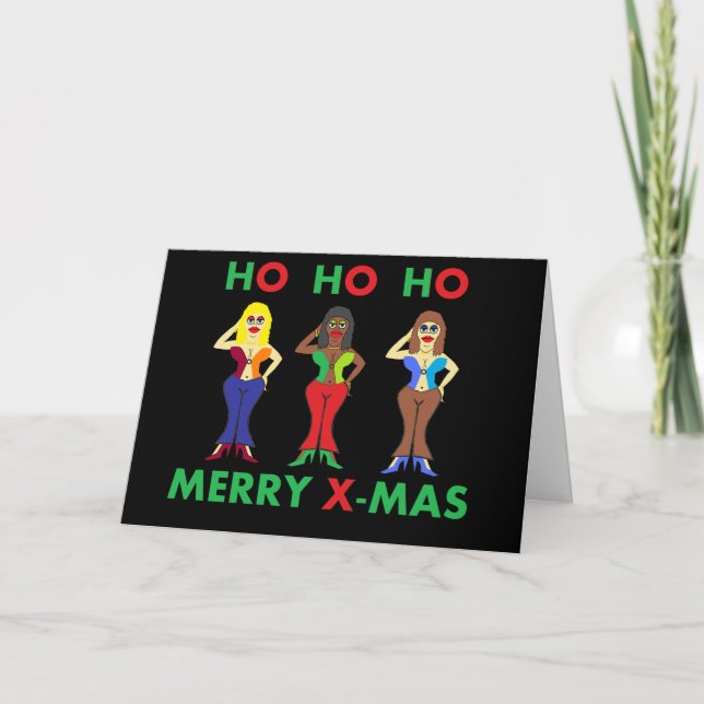 Carte de voeux humoristique de Noël (Devant)