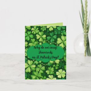 Carte de vœux humoristique de "Saint-Patrick"
