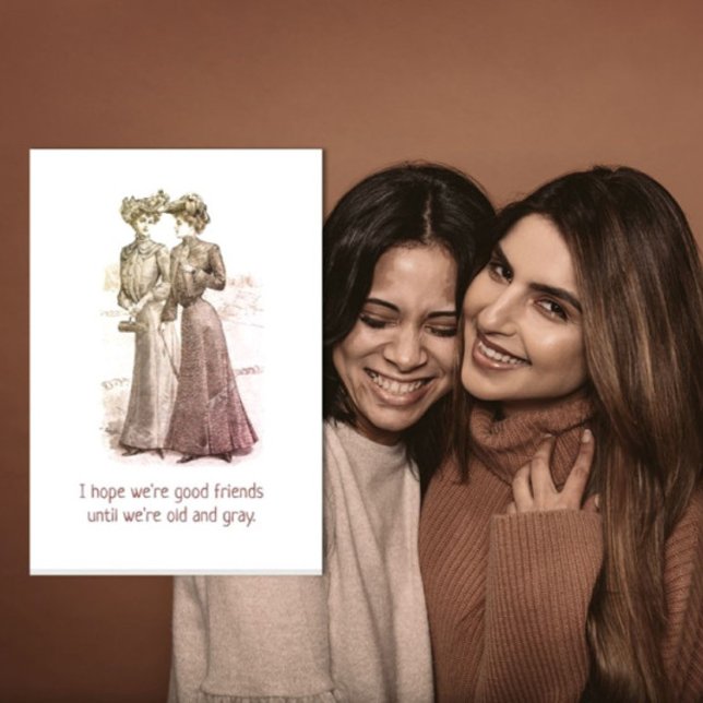 Carte de voeux humoristique Good Friends (Créateur téléchargé)