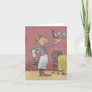 Carte de voeux humoristique pour l'art du vin