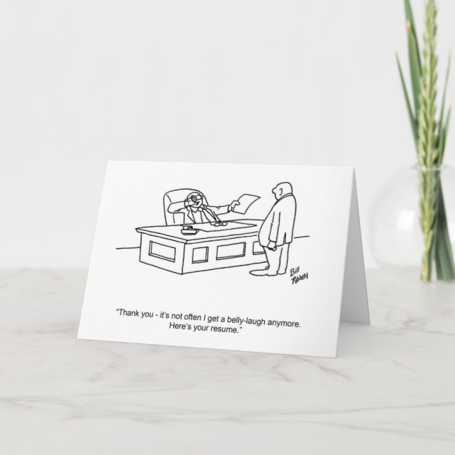 Carte de voeux Humour en milieu de travail d'affai (Devant)