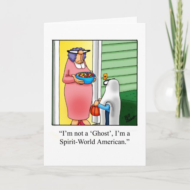 Carte de voeux Humour Halloween (Devant)