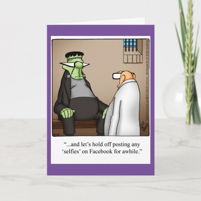 Carte de voeux Humour Halloween pour Halloween (Devant)