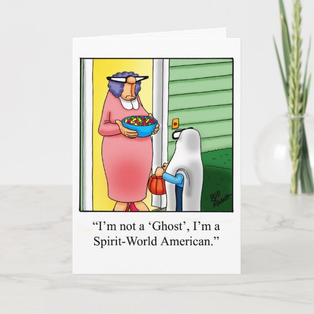 Carte de voeux Humour Halloween "Spectickles" (Devant)