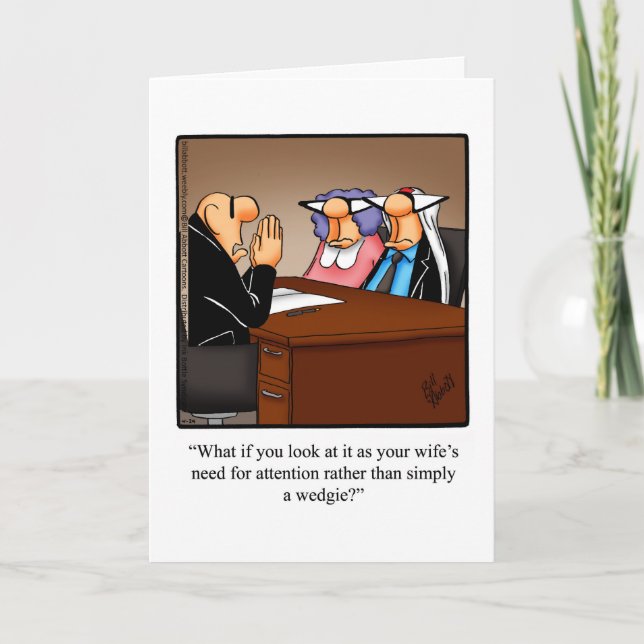 Carte de voeux Humour mariage (Devant)