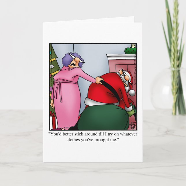 Carte de voeux Humour Noël (Devant)
