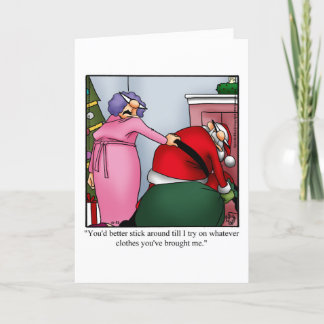 Carte de voeux Humour Noël