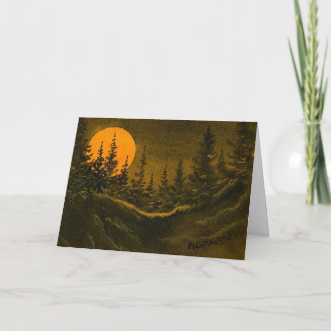 Carte de voeux "Hunter's Moon #4" Country Roads (Devant)