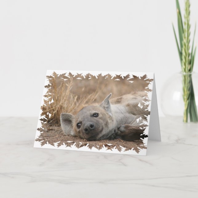 Carte de voeux Hyena (Devant)