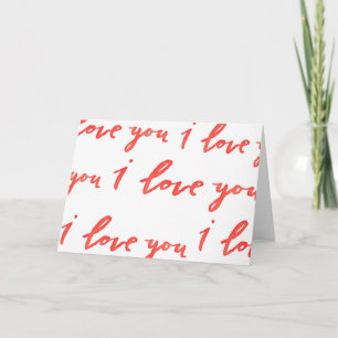 Carte de voeux I Love You