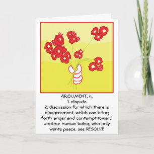 Carte de voeux "I'M SORRY"