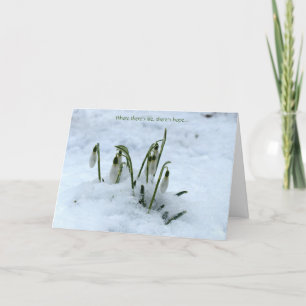 Carte de voeux Imbolc Snowdrop