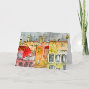 carte de voeux italienne de rue