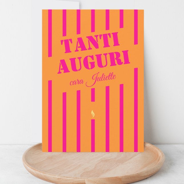 Carte de voeux italienne tanti auguri (Créateur téléchargé)