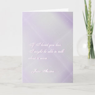 Carte de voeux Jane Austen CUSTOMISÉE