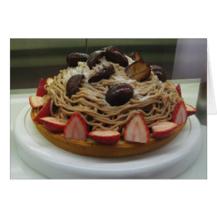 Carte de voeux japonaise Spaghetti & Strawberry Ca