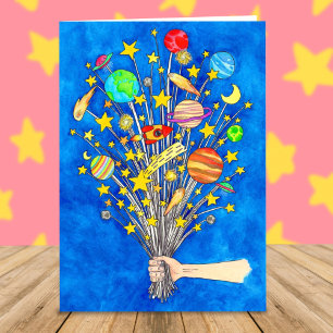 Carte de voeux Je te décrocherai la lune