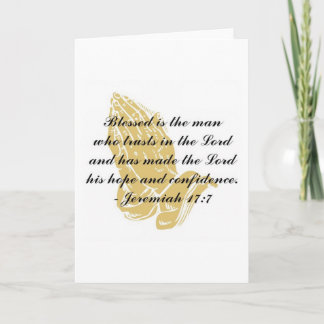 Carte de voeux Jeremiah 17:7