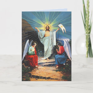 carte de vœux jésus avec des anges