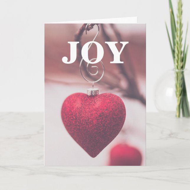 Carte de voeux Joy Love Laughter (Devant)