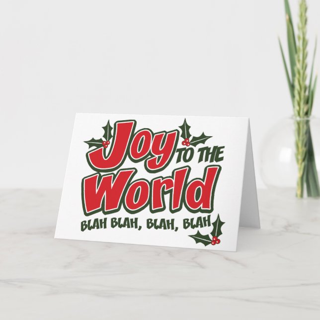 Carte de voeux Joy World Blah Blah (lumière) (Devant)