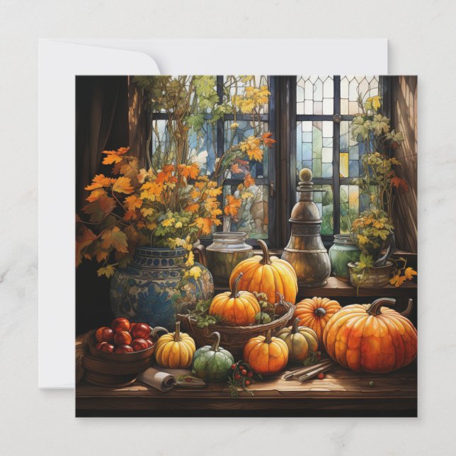 Carte de vœux Joyeuse Action de grâce (Devant)