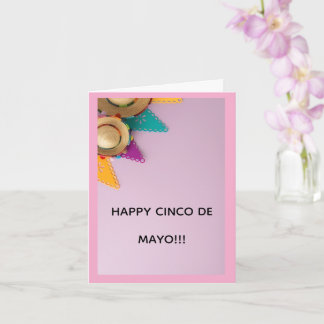 Carte de vœux joyeuse Cinco De Mayo