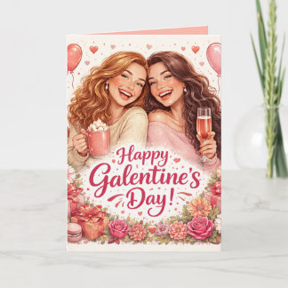 Carte de vœux Joyeuse Galentine, Intérieur Vierge