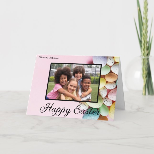 Carte de vœux Joyeuses Pâques (Devant)