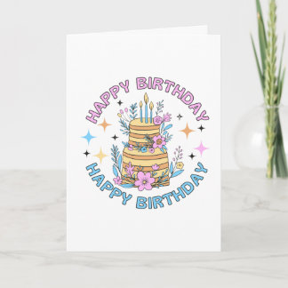 Carte de vœux 'Joyeux anniversaire'