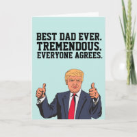 CARTE DE VŒUX JOYEUX ANNIVERSAIRE PÈRE DONALD TRUM