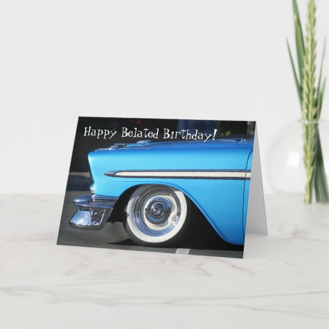 Carte de voeux Joyeux Anniversaire Vintage (Devant)