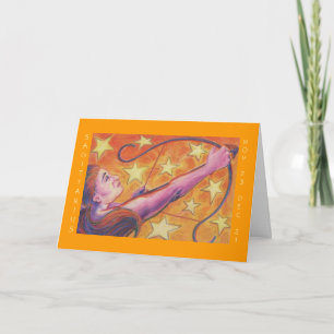 Carte de voeux "Joyeux anniversaire" Zodiac Sagitt