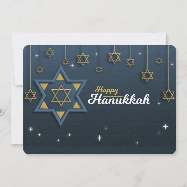 Carte de vœux joyeux Hanukkah (Devant)