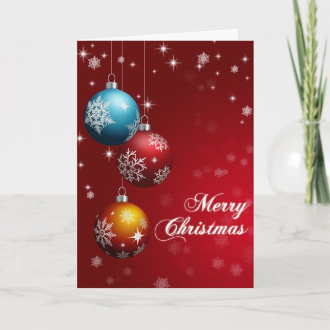Carte de voeux Joyeux Noël - Personnalisable (Devant)