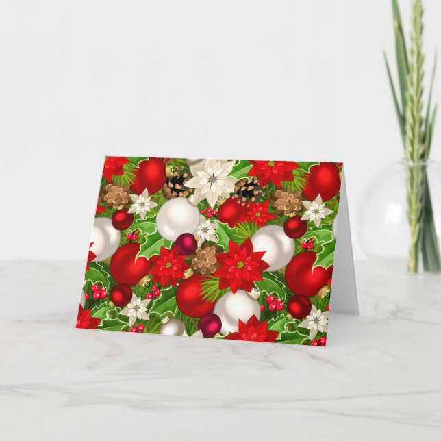 Carte de voeux Joyeux pour les fêtes (vide) (Devant)