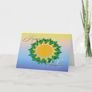 Carte de voeux Joyous Sun Wreath