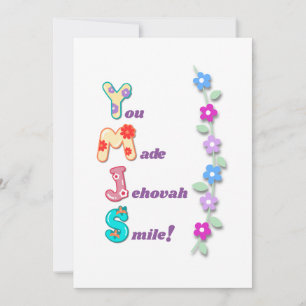 Carte de vœux JW Kids "Vous avez fait sourire Jého