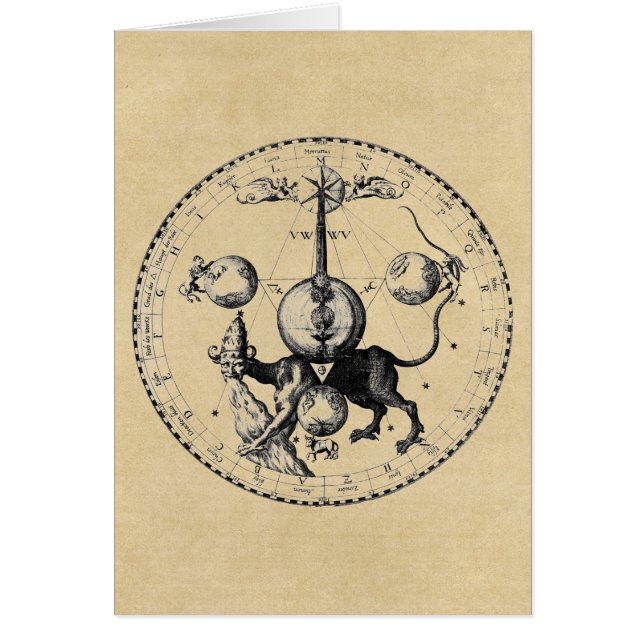Carte de voeux Kabbalah Mandala (Devant)