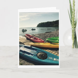 Carte de voeux "Kayaks on Put-in-Bay"