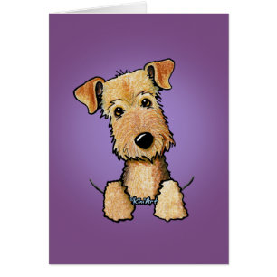 Carte de voeux KiniArt Airedale Terrier