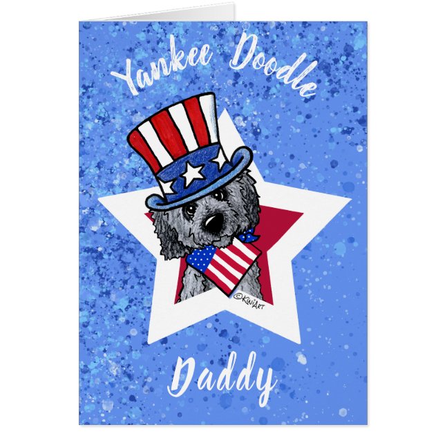Carte de voeux KiniArt Patriotic Doodle (Devant)