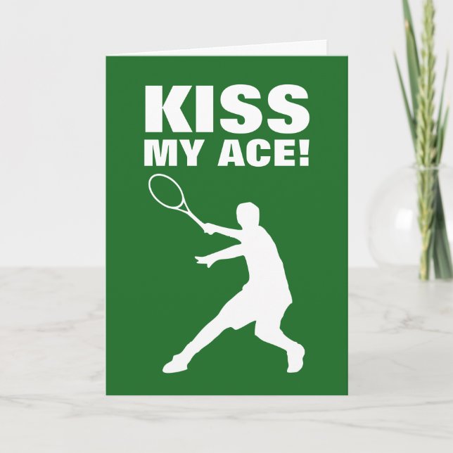Carte de voeux KISS MY ACE pour entraîneur de joue (Devant)
