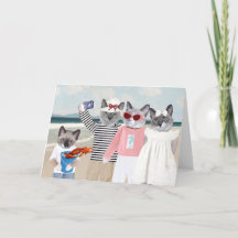 Carte de voeux Kitten Selfie